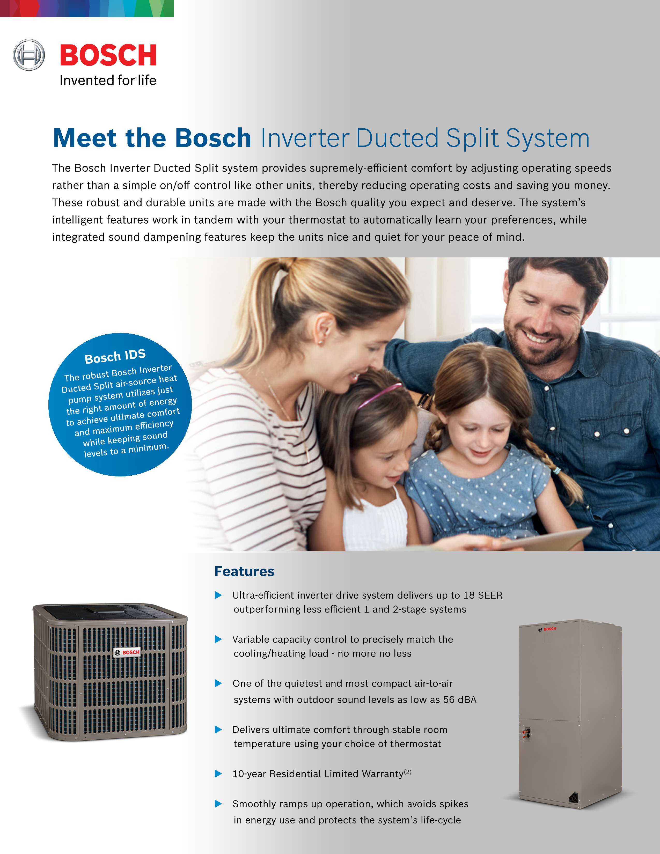 2 Ton Bosch 18.5 SEER Heat Pump Inverter System BOVA-36HDN1-M18M, BVA-24WN1-M18 (2071)
